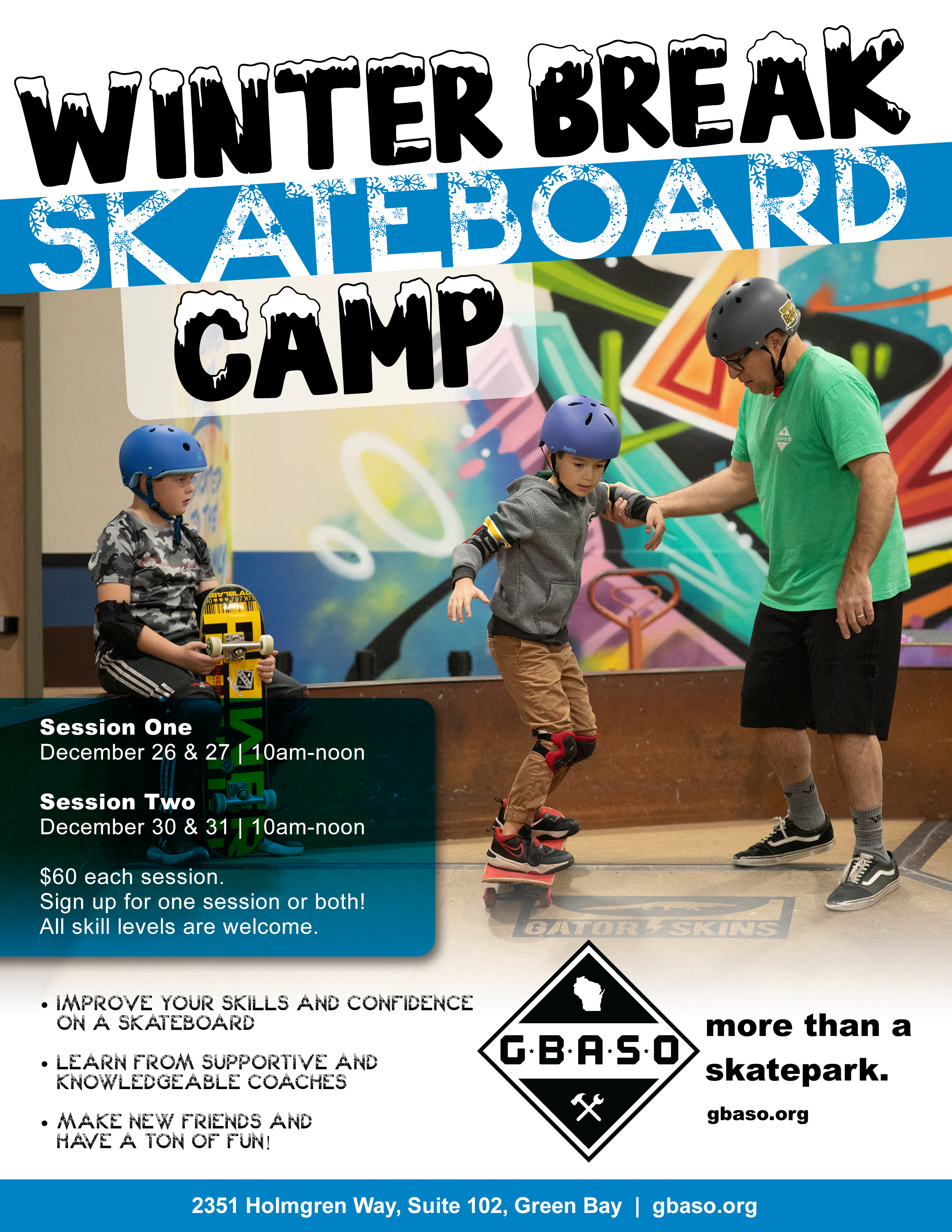 Winter Break Skateboard Camp