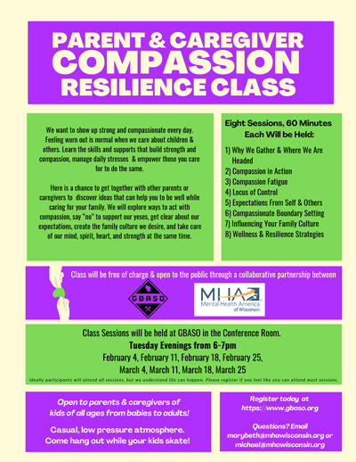 Flyer for Compassion Resilience Program