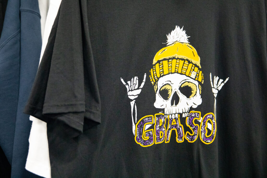 GBASO t-shirt with skull