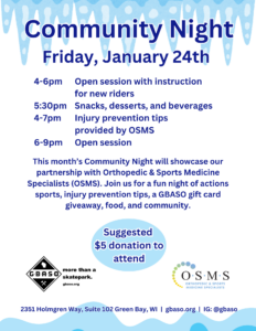 Community Night Flyer - January 24, 2025