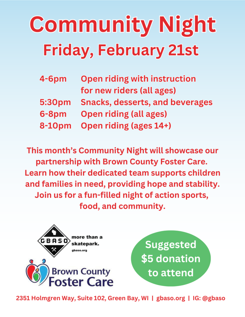 Community Night Flyer - February 2025