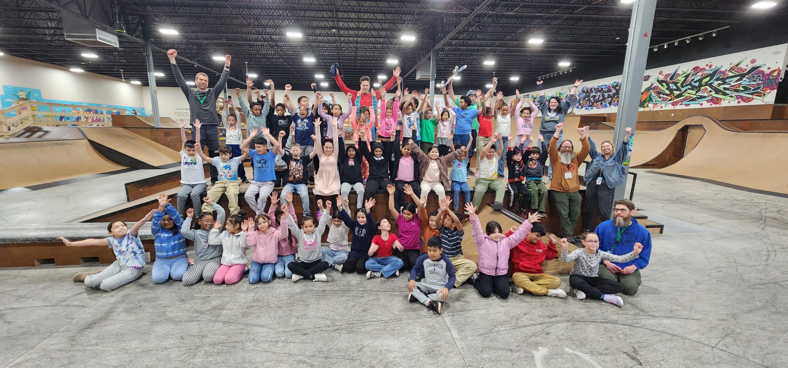 Students from Nicolet School in Green Bay spend the morning at GBASO
