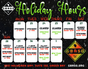 GBASO Holiday Hours
